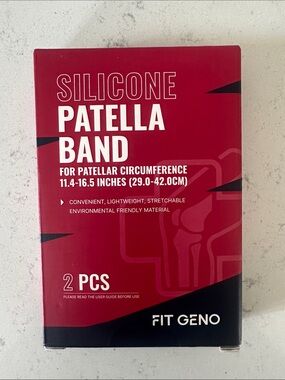 FIT GENO Silicone Patella Band - Red